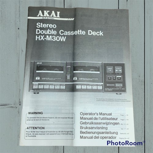 Akai m30w stereo dual - hx-m30w,