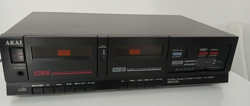 Akai stereo dual cassette deck - akai,